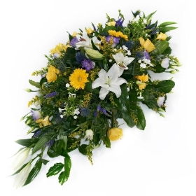 Mixed Floral Casket Cover