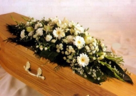 Mixed Floral Casket Cover