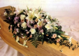 Mixed Floral Casket Cover