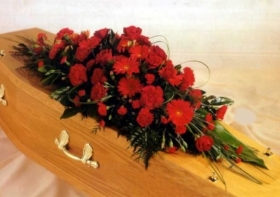 Mixed Floral Casket Cover