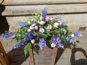 Mixed Floral Casket Cover