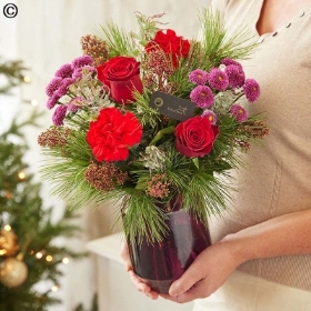 Bespoke Christmas Bouquet in a Vase