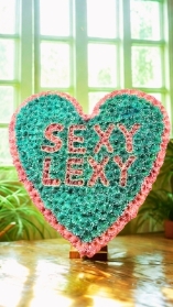 XL heart  with a stand